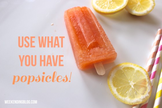 Use What You Have Popsicles | weekendingblog.com
